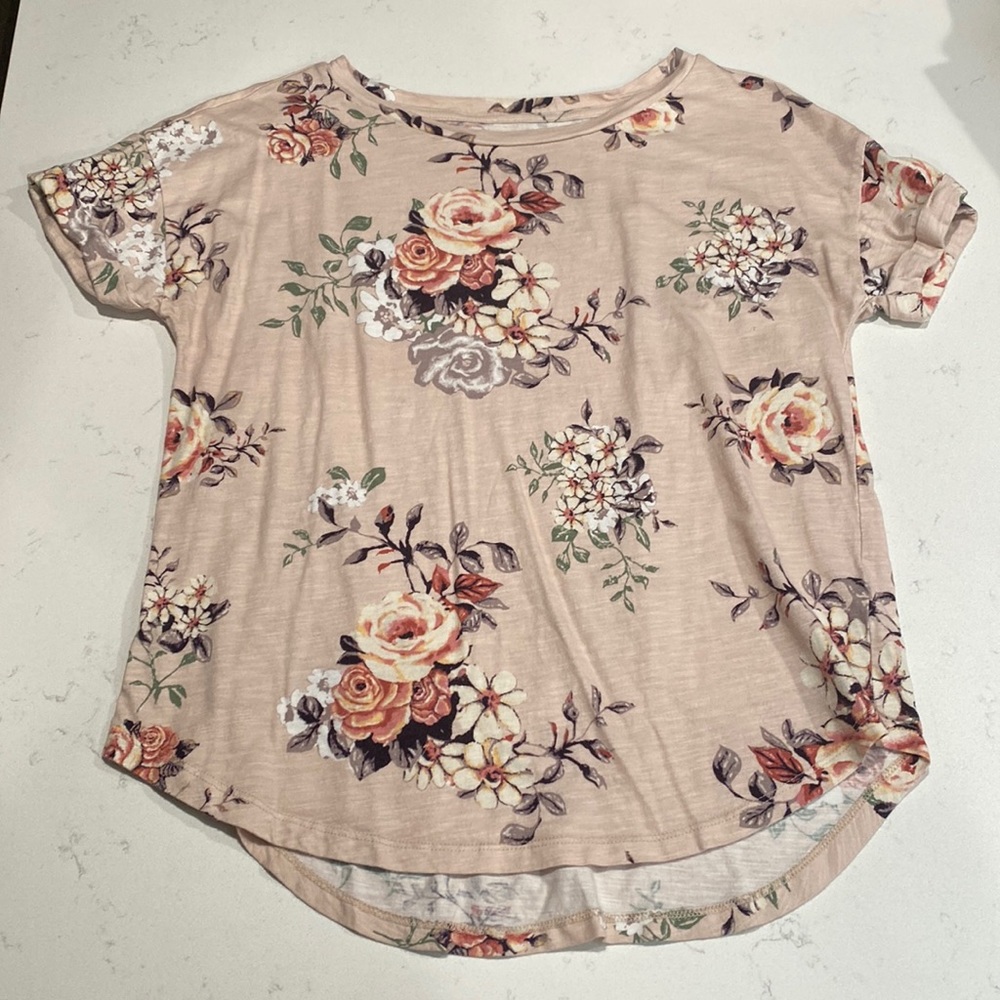 Maurices boat neck tee with cuffed sleeves